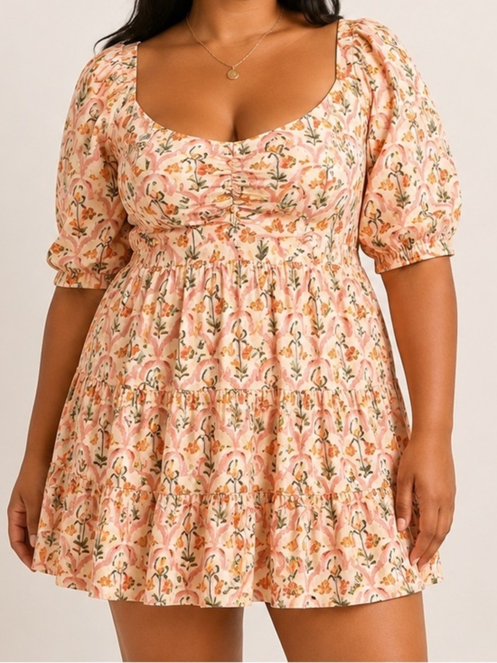 Agua by Agua Bendita Guanabana Sabanero Atardecer Floral Cottagecore Mini Dress